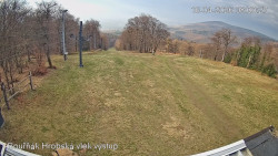 Vrchol Bouřňák, pohled na jih