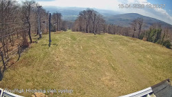 Vrchol Bouřňák, pohled na jih