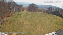 Vrchol Bouřňák, pohled na jih