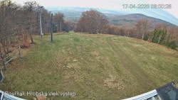 Vrchol Bouřňák, pohled na jih