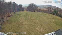 Vrchol Bouřňák, pohled na jih