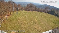 Vrchol Bouřňák, pohled na jih