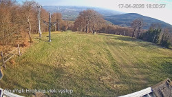 Vrchol Bouřňák, pohled na jih