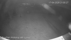 Vrchol Bouřňák, pohled na jih