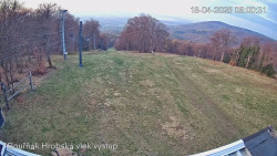 Vrchol Bouřňák, pohled na jih