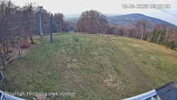 Vrchol Bouřňák, pohled na jih