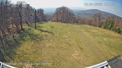 Vrchol Bouřňák, pohled na jih