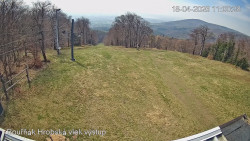 Vrchol Bouřňák, pohled na jih