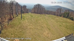 Vrchol Bouřňák, pohled na jih