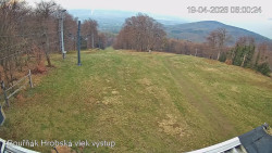 Vrchol Bouřňák, pohled na jih