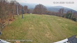 Vrchol Bouřňák, pohled na jih