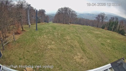 Vrchol Bouřňák, pohled na jih