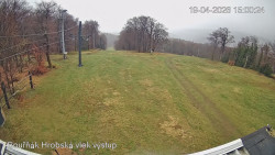 Vrchol Bouřňák, pohled na jih