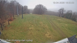 Vrchol Bouřňák, pohled na jih