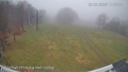 Vrchol Bouřňák, pohled na jih