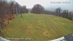 Vrchol Bouřňák, pohled na jih