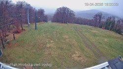 Vrchol Bouřňák, pohled na jih