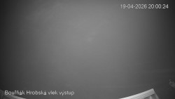 Vrchol Bouřňák, pohled na jih