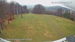 Vrchol Bouřňák, pohled na jih