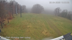 Vrchol Bouřňák, pohled na jih