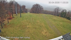 Vrchol Bouřňák, pohled na jih