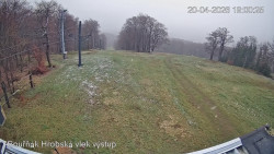 Vrchol Bouřňák, pohled na jih