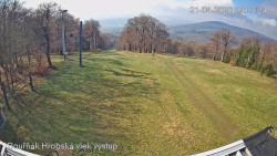 Vrchol Bouřňák, pohled na jih