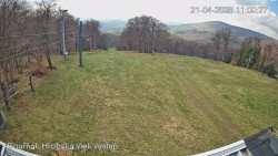 Vrchol Bouřňák, pohled na jih