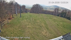 Vrchol Bouřňák, pohled na jih