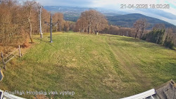 Vrchol Bouřňák, pohled na jih