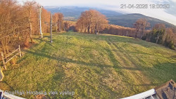 Vrchol Bouřňák, pohled na jih