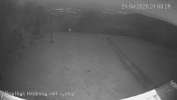 Vrchol Bouřňák, pohled na jih