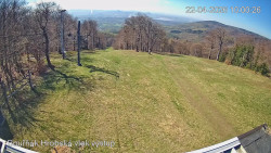 Vrchol Bouřňák, pohled na jih