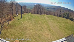 Vrchol Bouřňák, pohled na jih