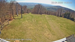 Vrchol Bouřňák, pohled na jih