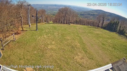 Vrchol Bouřňák, pohled na jih