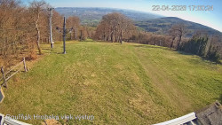 Vrchol Bouřňák, pohled na jih