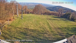 Vrchol Bouřňák, pohled na jih