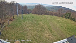 Vrchol Bouřňák, pohled na jih