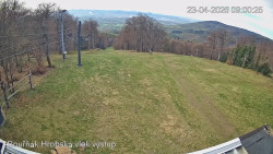 Vrchol Bouřňák, pohled na jih