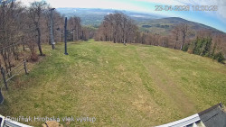 Vrchol Bouřňák, pohled na jih