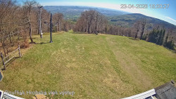 Vrchol Bouřňák, pohled na jih