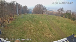 Vrchol Bouřňák, pohled na jih