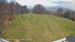 Vrchol Bouřňák, pohled na jih