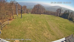 Vrchol Bouřňák, pohled na jih