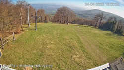 Vrchol Bouřňák, pohled na jih