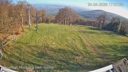 Vrchol Bouřňák, pohled na jih