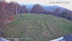 Vrchol Bouřňák, pohled na jih