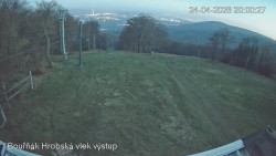 Vrchol Bouřňák, pohled na jih