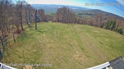 Vrchol Bouřňák, pohled na jih